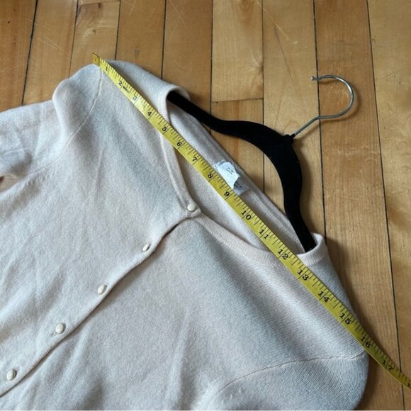 Club Monaco Sz S Italian Cashmere Blush Pink Feminine Coquette Cardigan Sweater - Picture 9 of 11